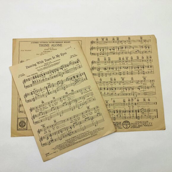 Set of 7 Music Sheets Let Me Go - Dancing With Tears - Laughing Plus 4 more - Picture 3 of 9